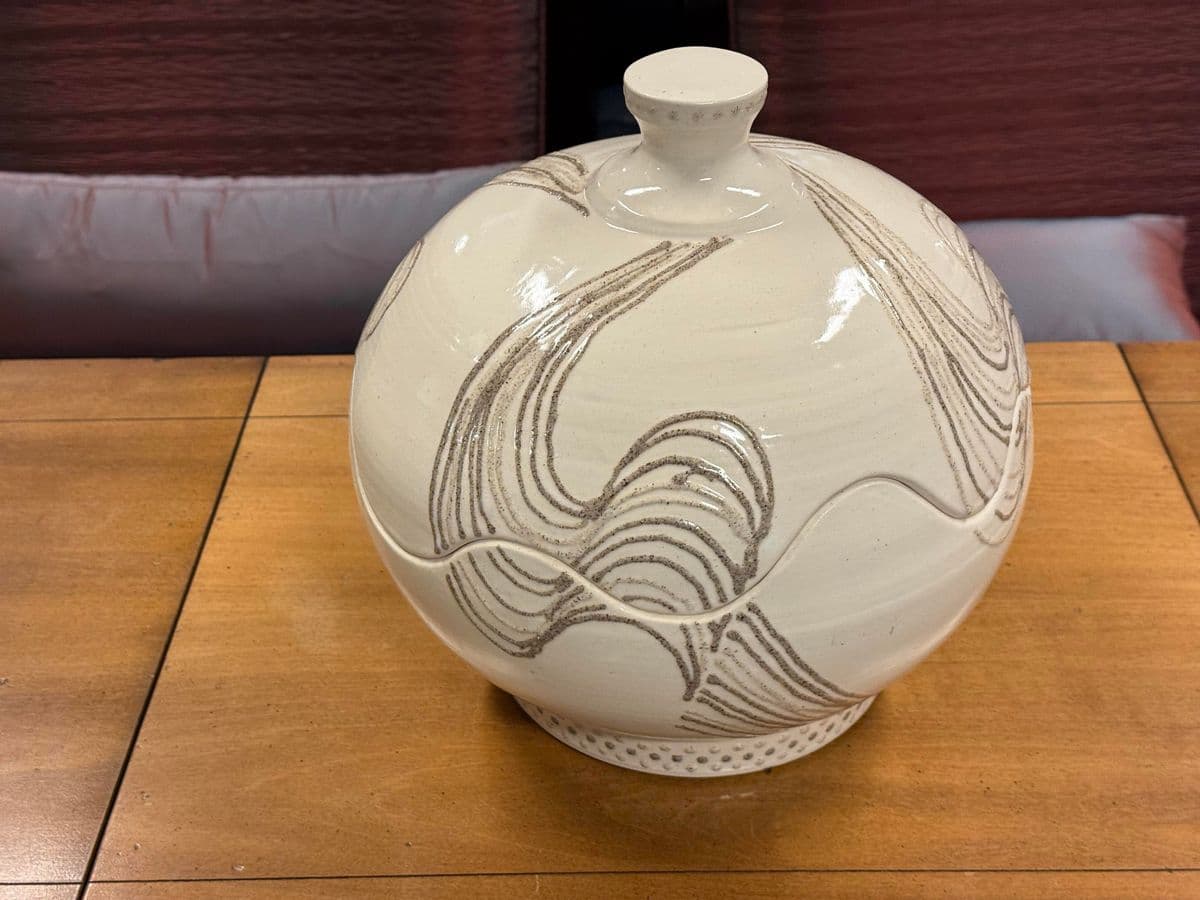 Circa 1980's Potter Roy Hamilton Ceramic Sculpture - Thumbnail 7