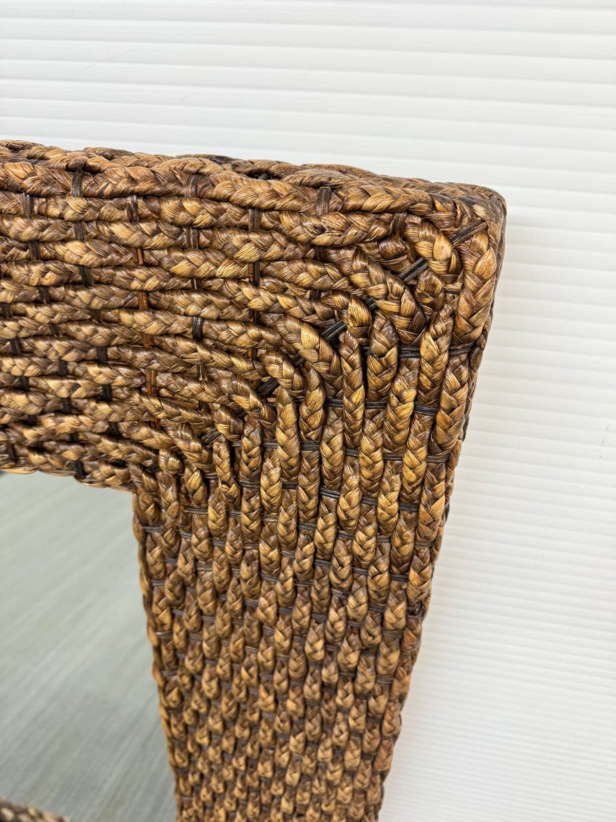 Coastal Woven Rattan Framed Wall Mirror - Thumbnail 5