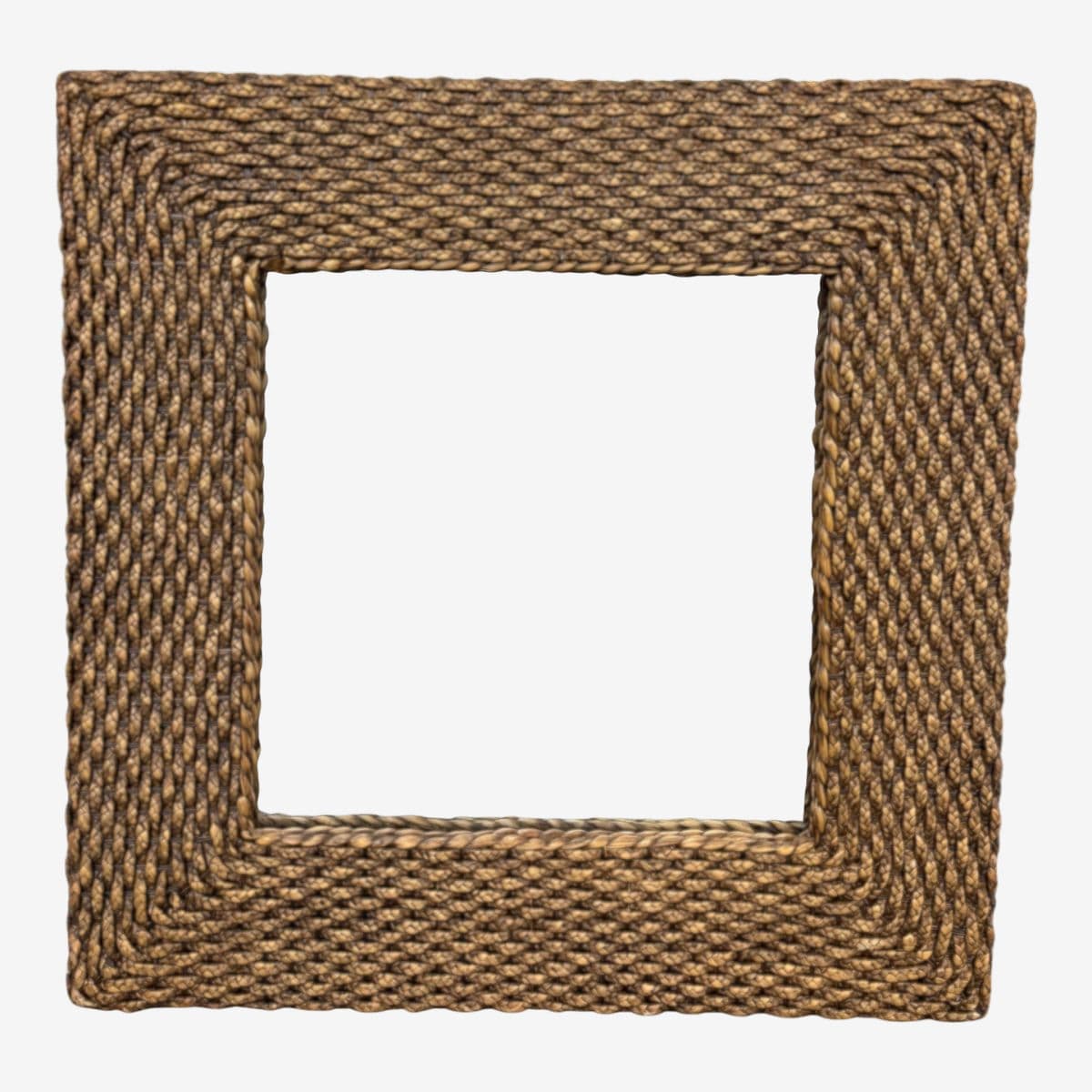 Coastal Woven Rattan Framed Wall Mirror - Image 1