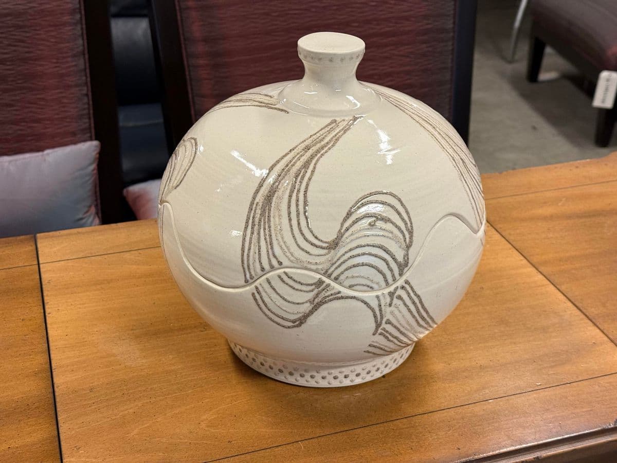 Circa 1980's Potter Roy Hamilton Ceramic Sculpture - Thumbnail 13