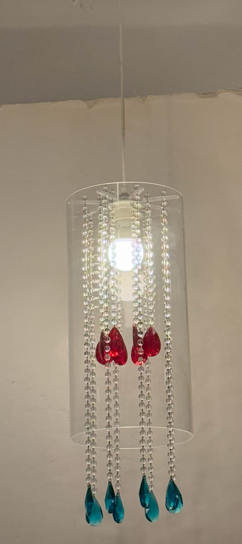 Dwm Maloos Custom Design Lucite & Crystal Pendant - Thumbnail 3