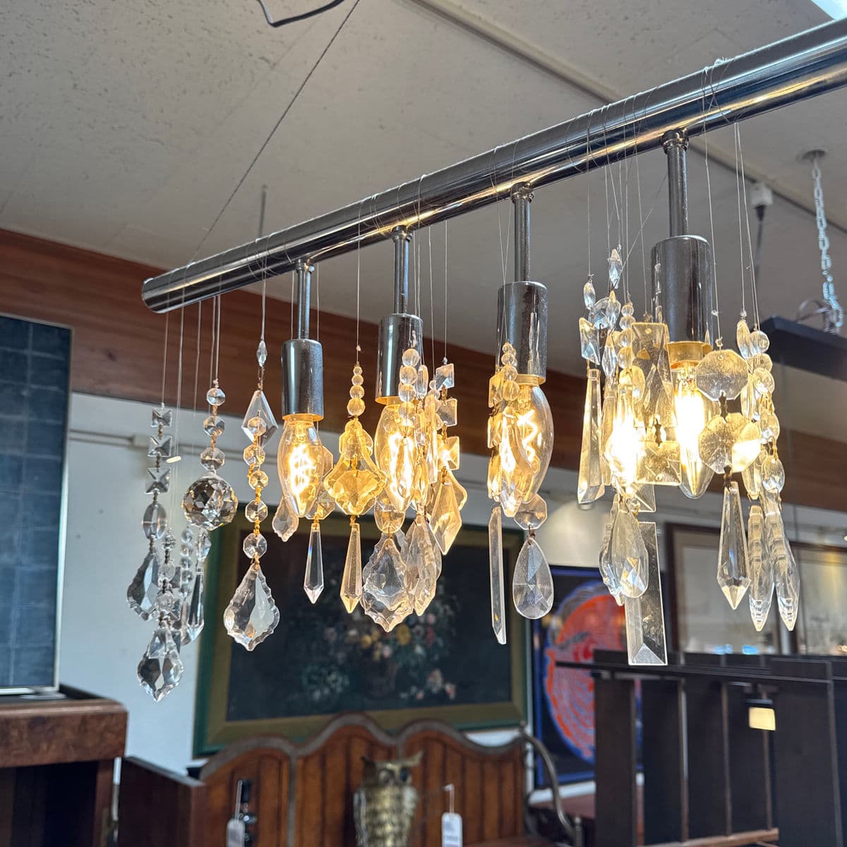 Nuevo Living Crystal Linear Suspension Chandelier - Thumbnail 11