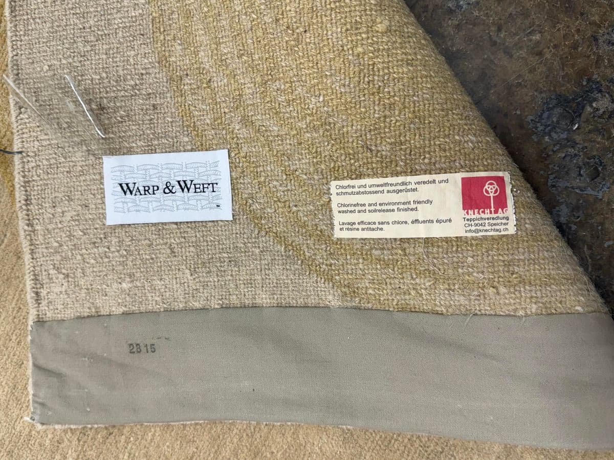 6ft X 9ft Warp & Weft Metro Modern Nepalese Sand Area Rug + Colorful Circles - Thumbnail 8