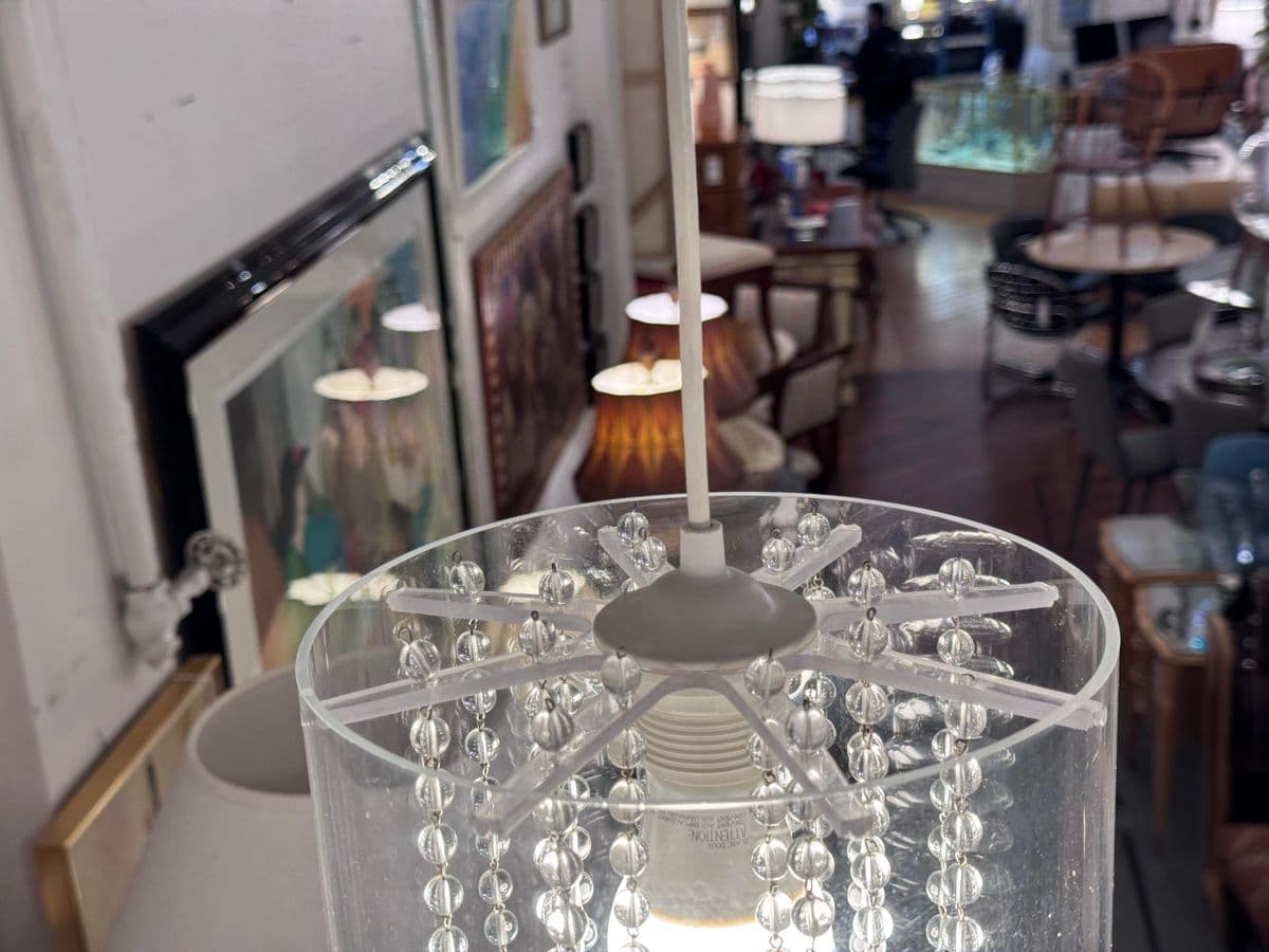 Dwm Maloos Custom Design Lucite & Crystal Pendant - Thumbnail 10