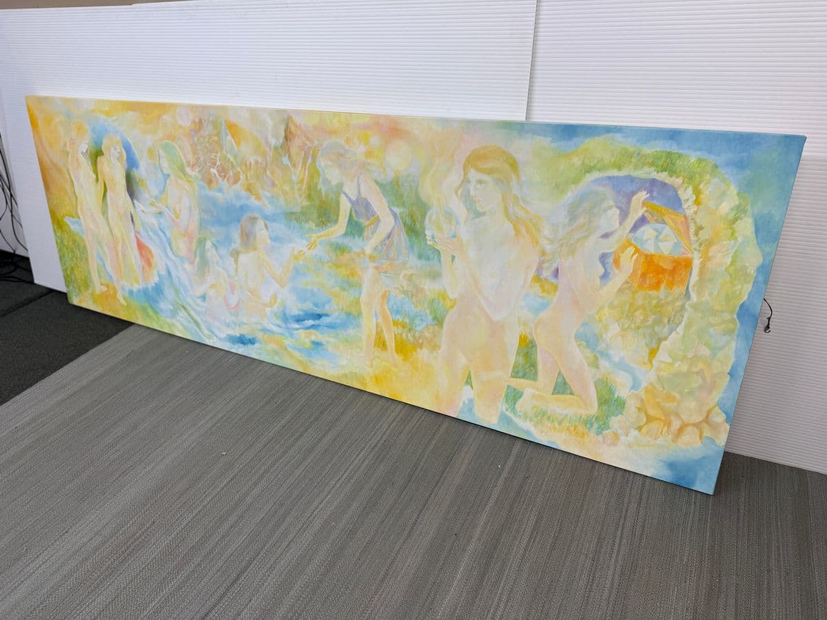 Circa 2010 Philip Dizick Large Figural Acrylic Painted Canvas - Thumbnail 10