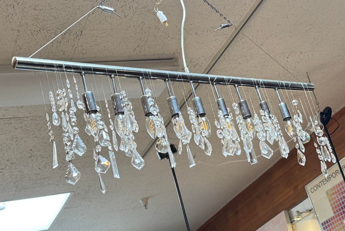 Nuevo Living Crystal Linear Suspension Chandelier - Thumbnail 9