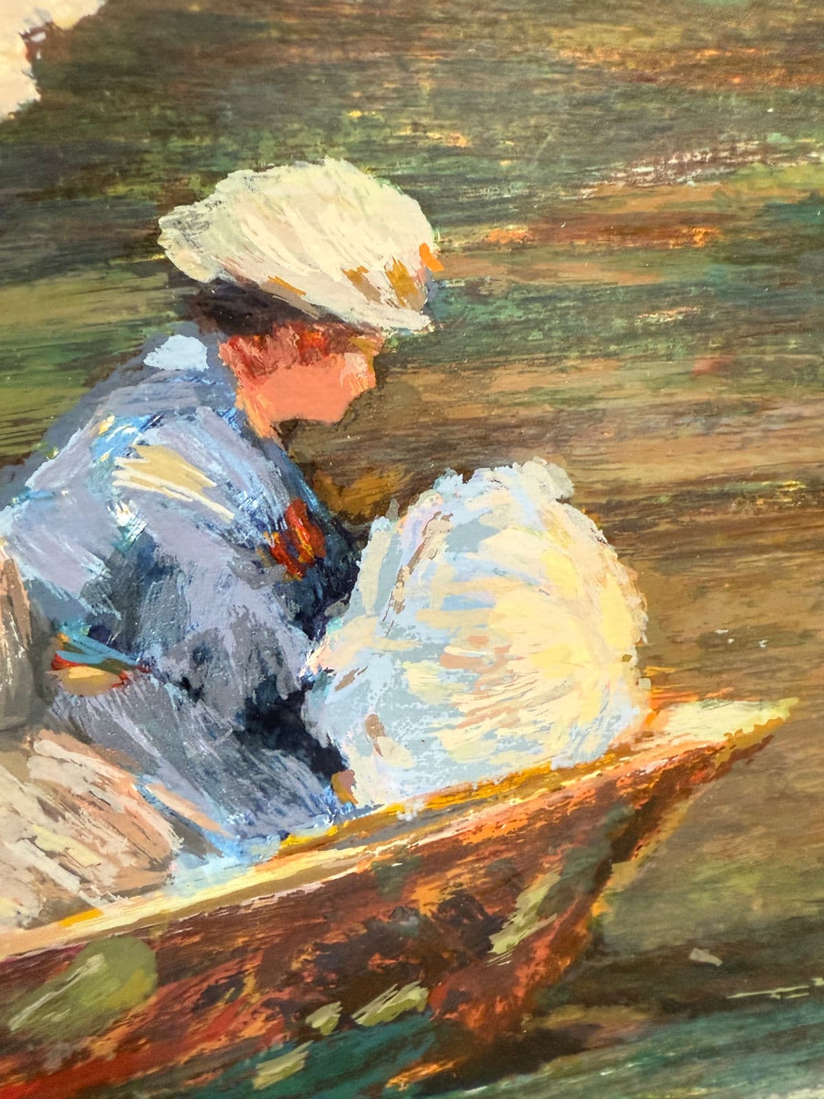 Henri Plisson "Rowing" Limited Edition 125 of 295 Lithograph, Signed + Framed - Thumbnail 8