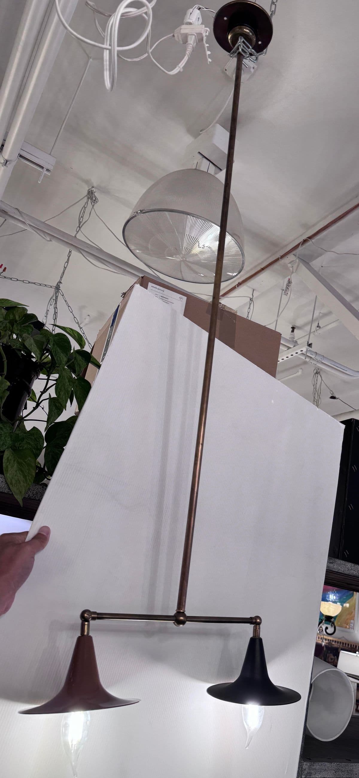 Omega Lighting Company Extra Long Double Pendant Chandelier - Thumbnail 8