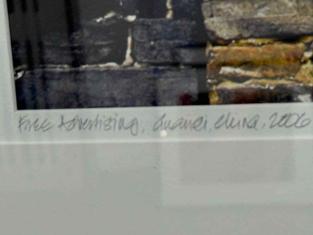 Circa 2006 Ravi Anand "Free Advertising Guanei, China" Photograph, Numbered + Framed - Thumbnail 10