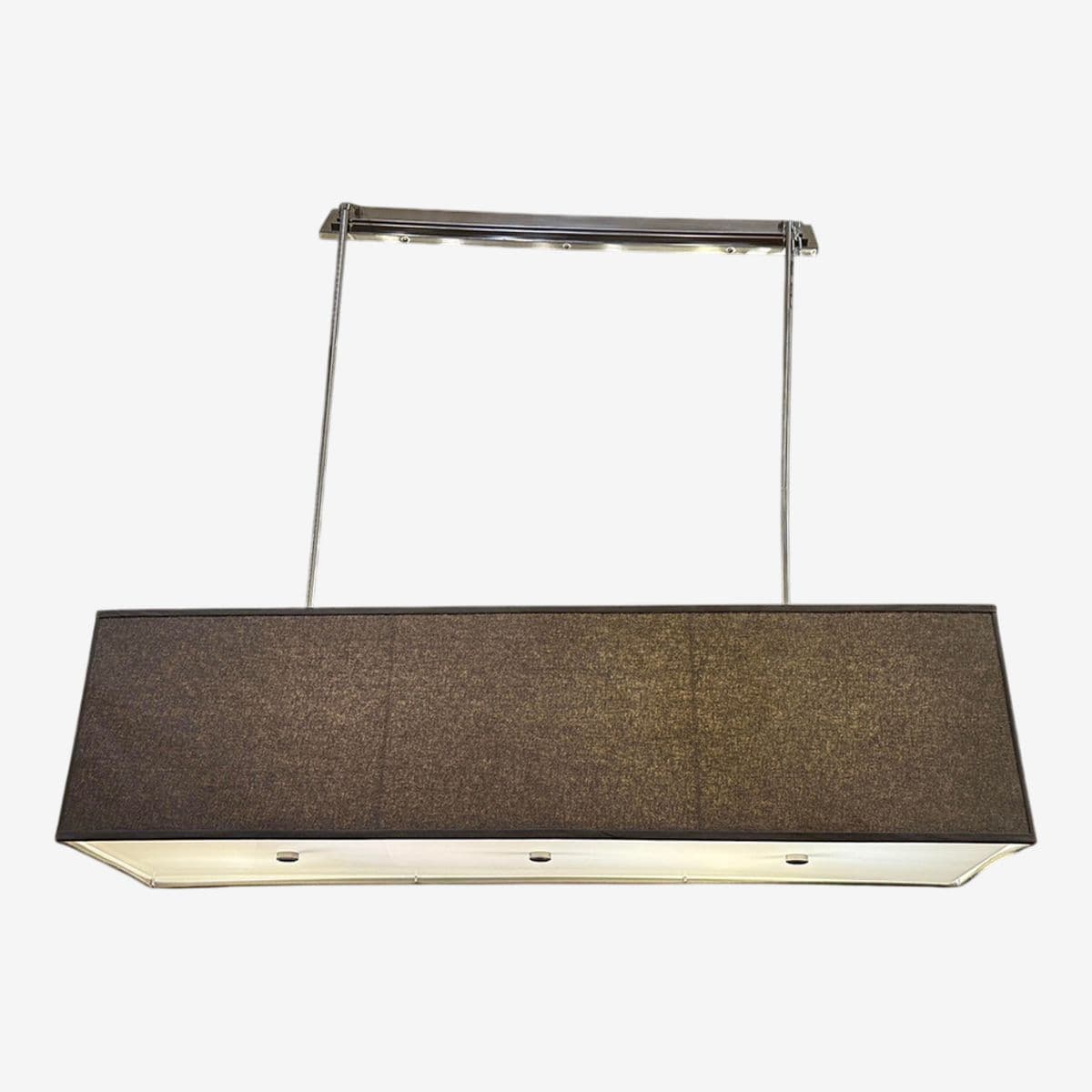 Restoration Hardware Rectangular Shadow Box Greige Pendant - Image 1