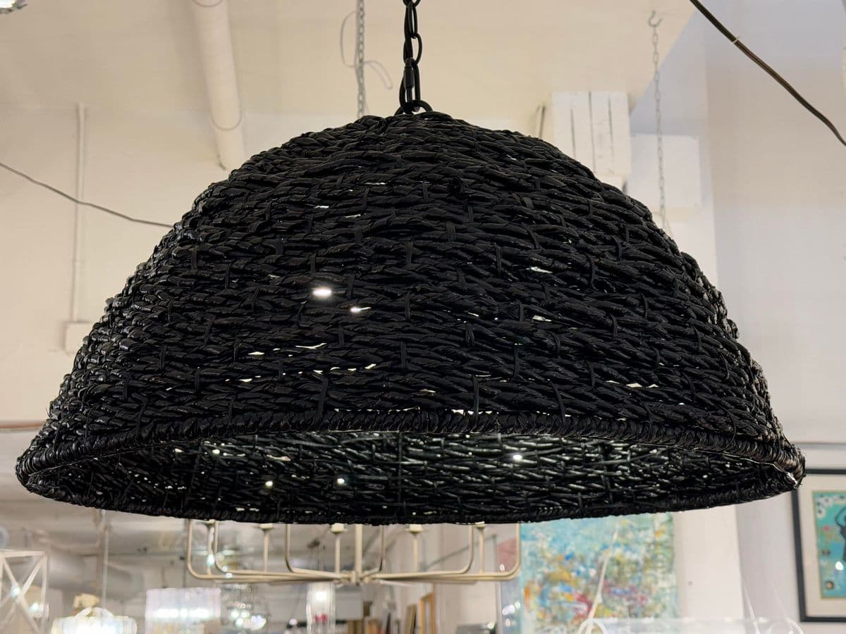 West Elm Contemporary Woven Dome Pendant Light - Thumbnail 4