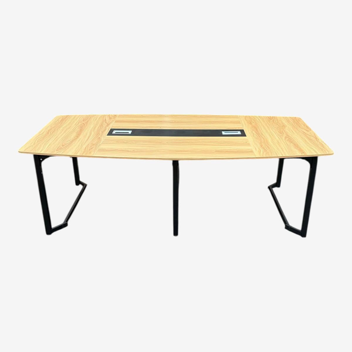 Tribesigns Modern Boat Shaped Rectangular Meeting Table - Image 1