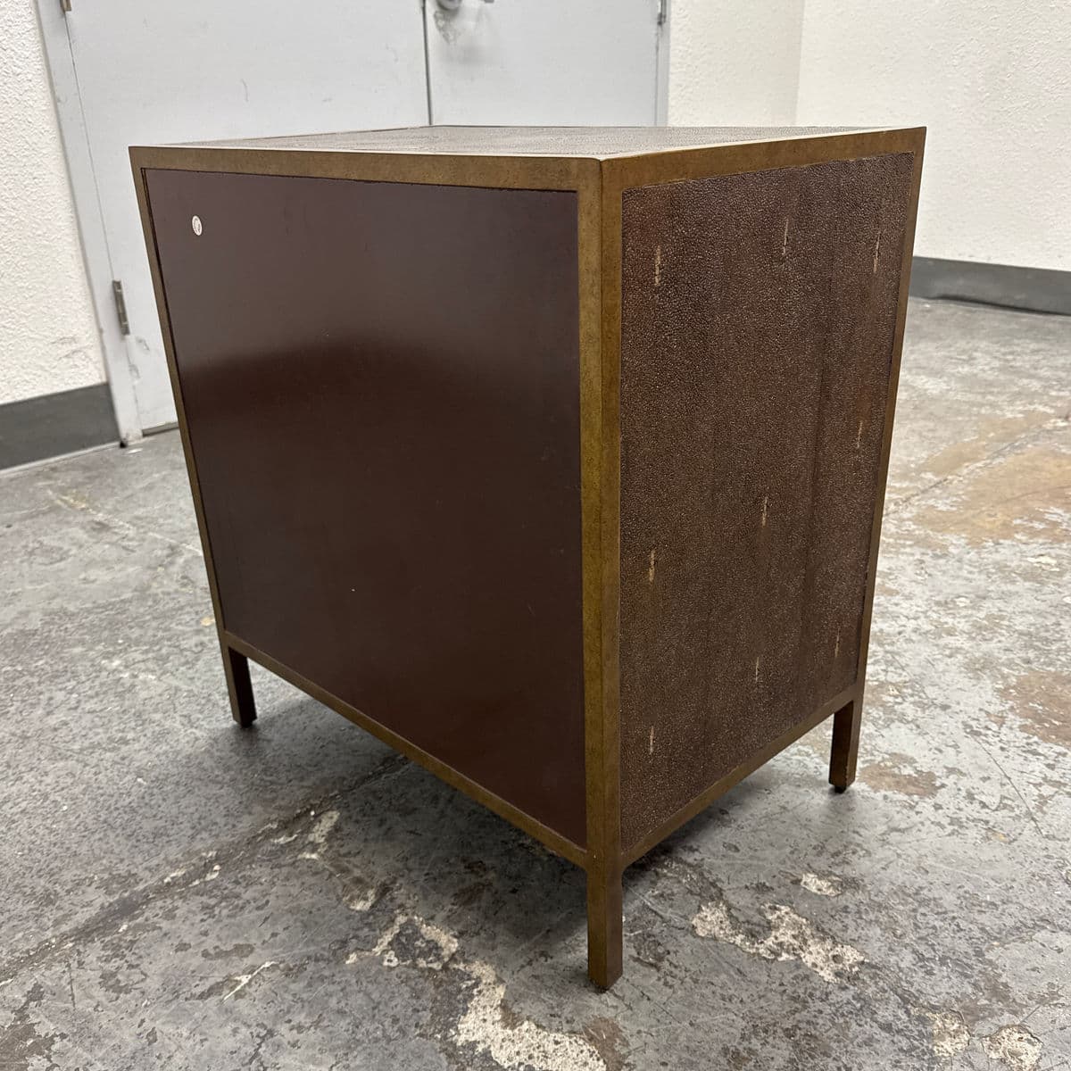 Julian Chichester Gilbert Faux Shagreen Nightstand - Thumbnail 9