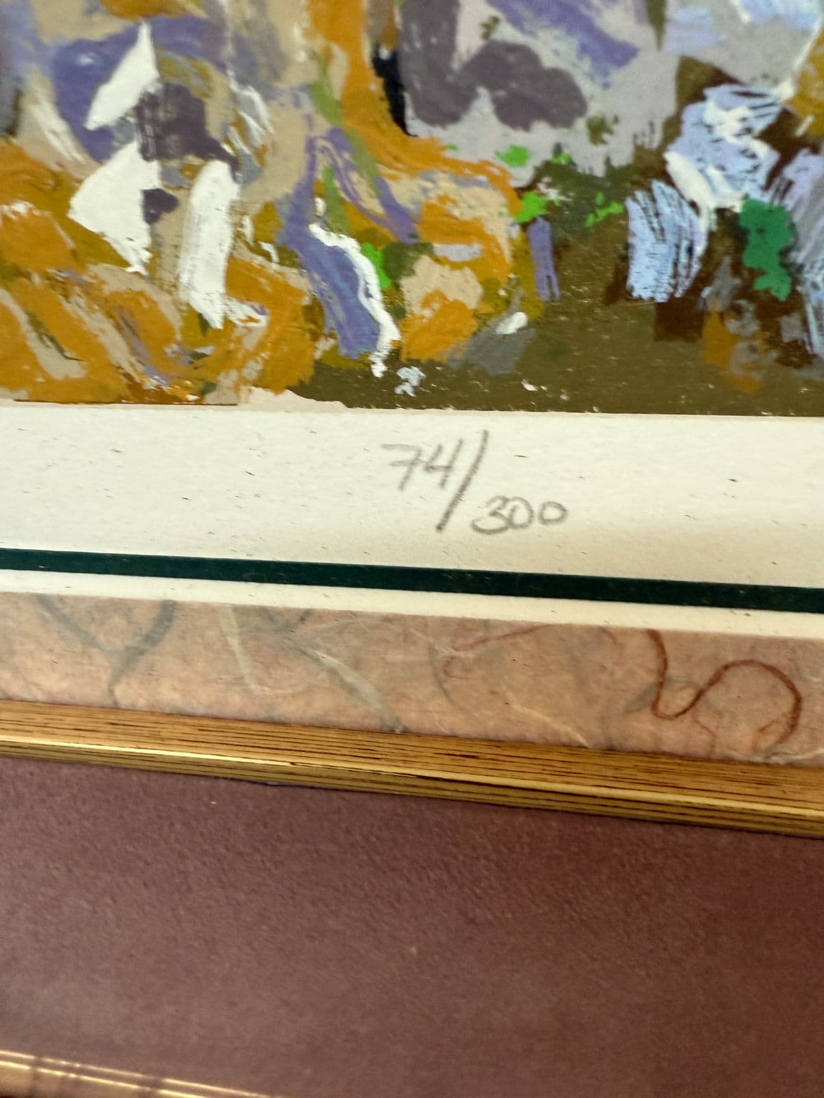 Henri Plisson "British Garden" Limited Edition 74 of 300 Lithograph , Signed + Framed - Thumbnail 6