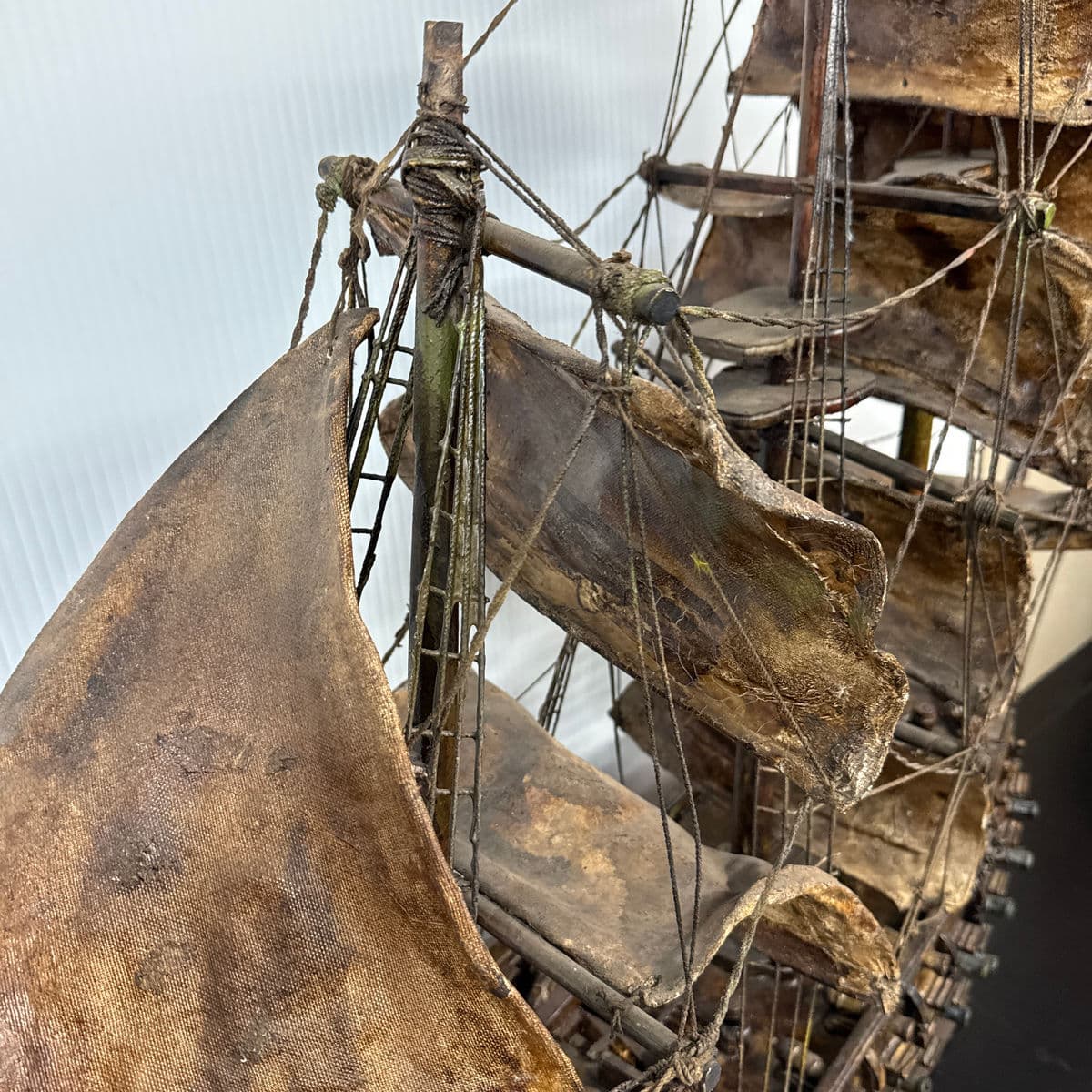 18th Century Wooden Sailing Ship Model - Thumbnail 12