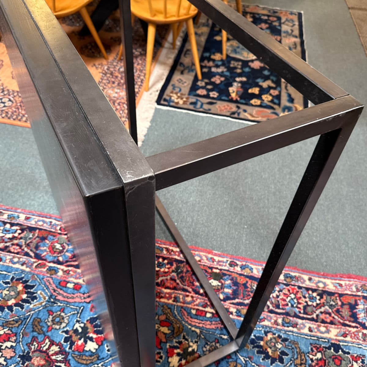 Contemporary Wood Plank Coffee Table + Steel Frame - Thumbnail 9