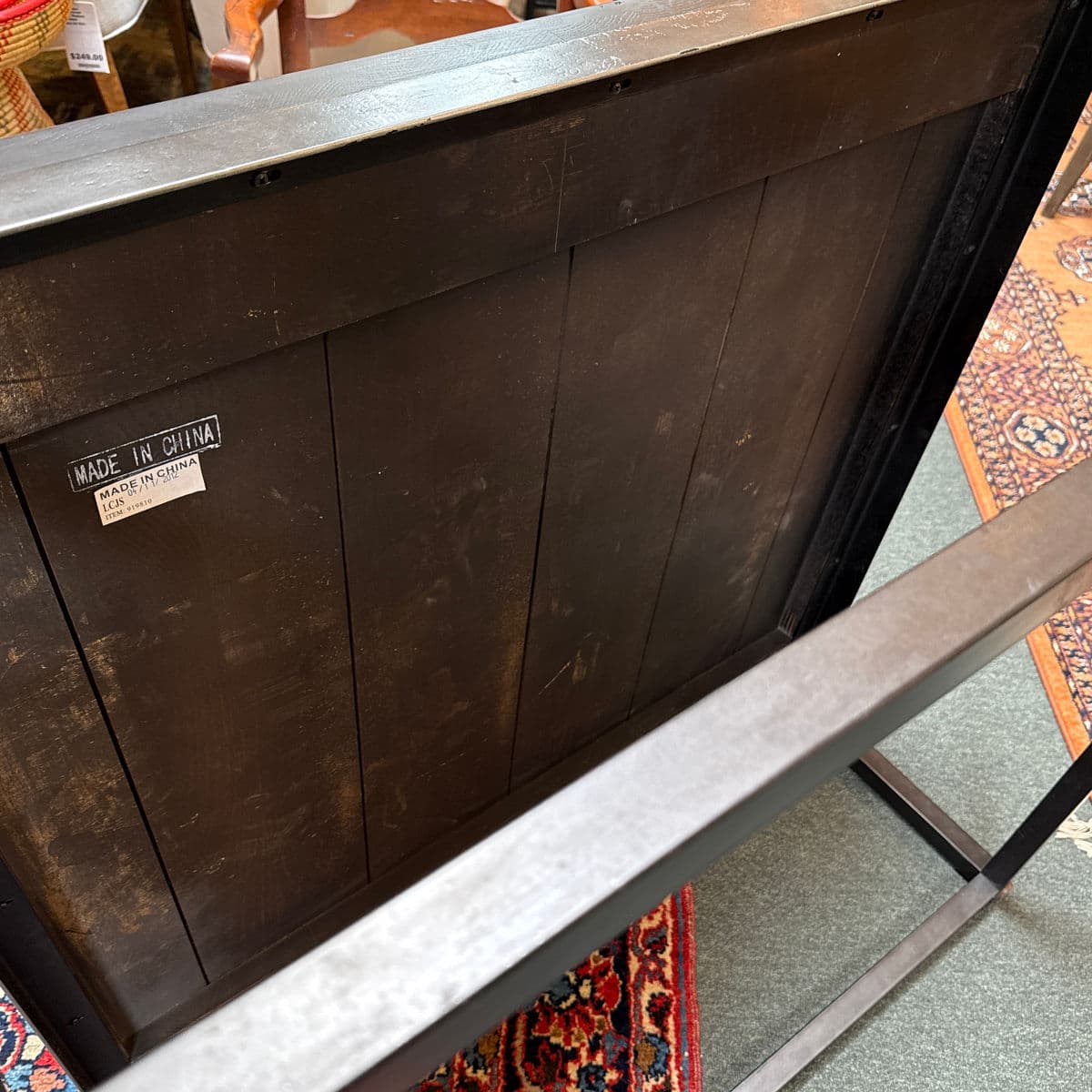 Contemporary Wood Plank Coffee Table + Steel Frame - Thumbnail 8