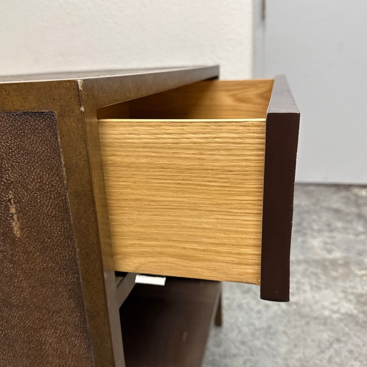 Julian Chichester Gilbert Faux Shagreen Nightstand - Thumbnail 6