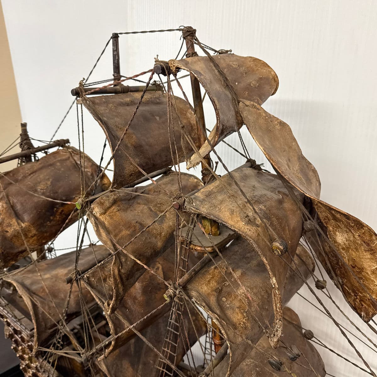 18th Century Wooden Sailing Ship Model - Thumbnail 8