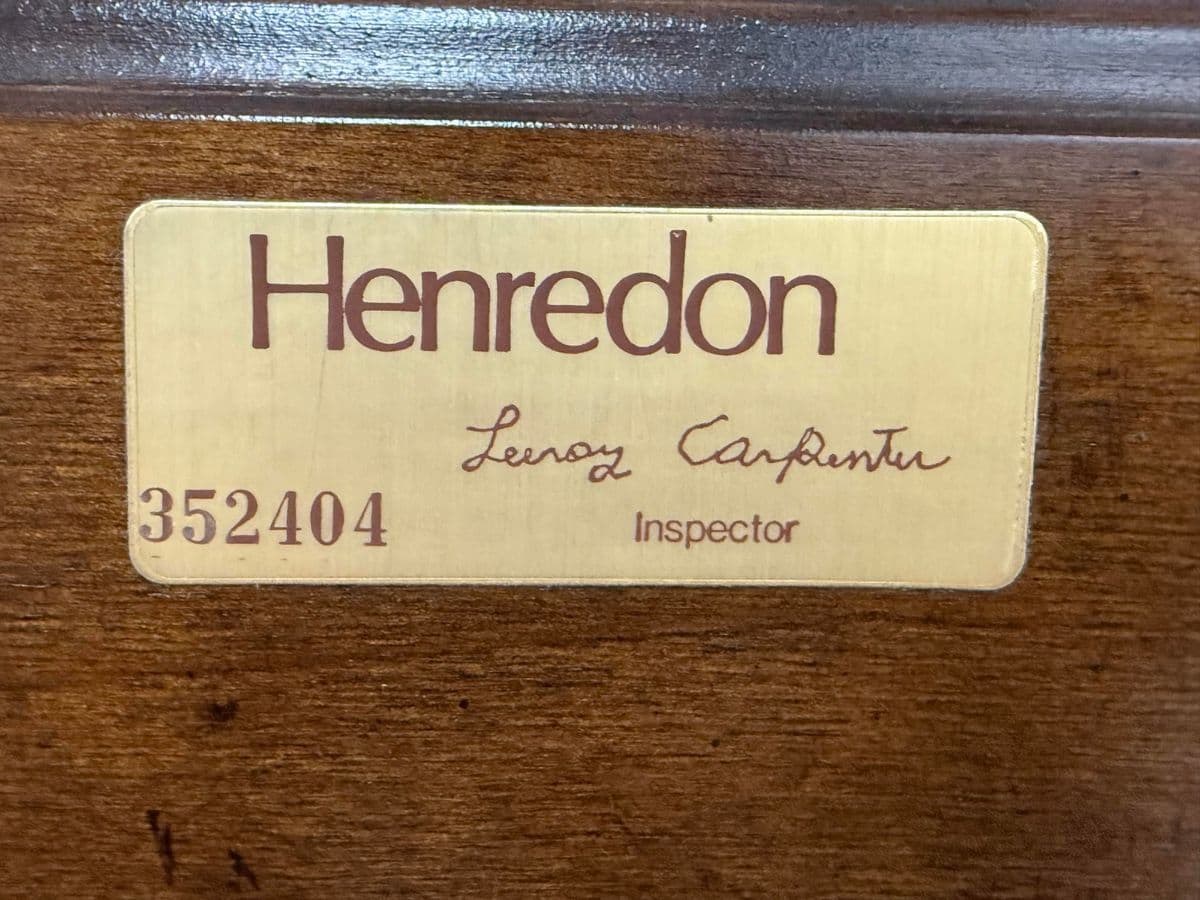 Twin Size Henredon Chippendale Mahogany Head Board - Thumbnail 8