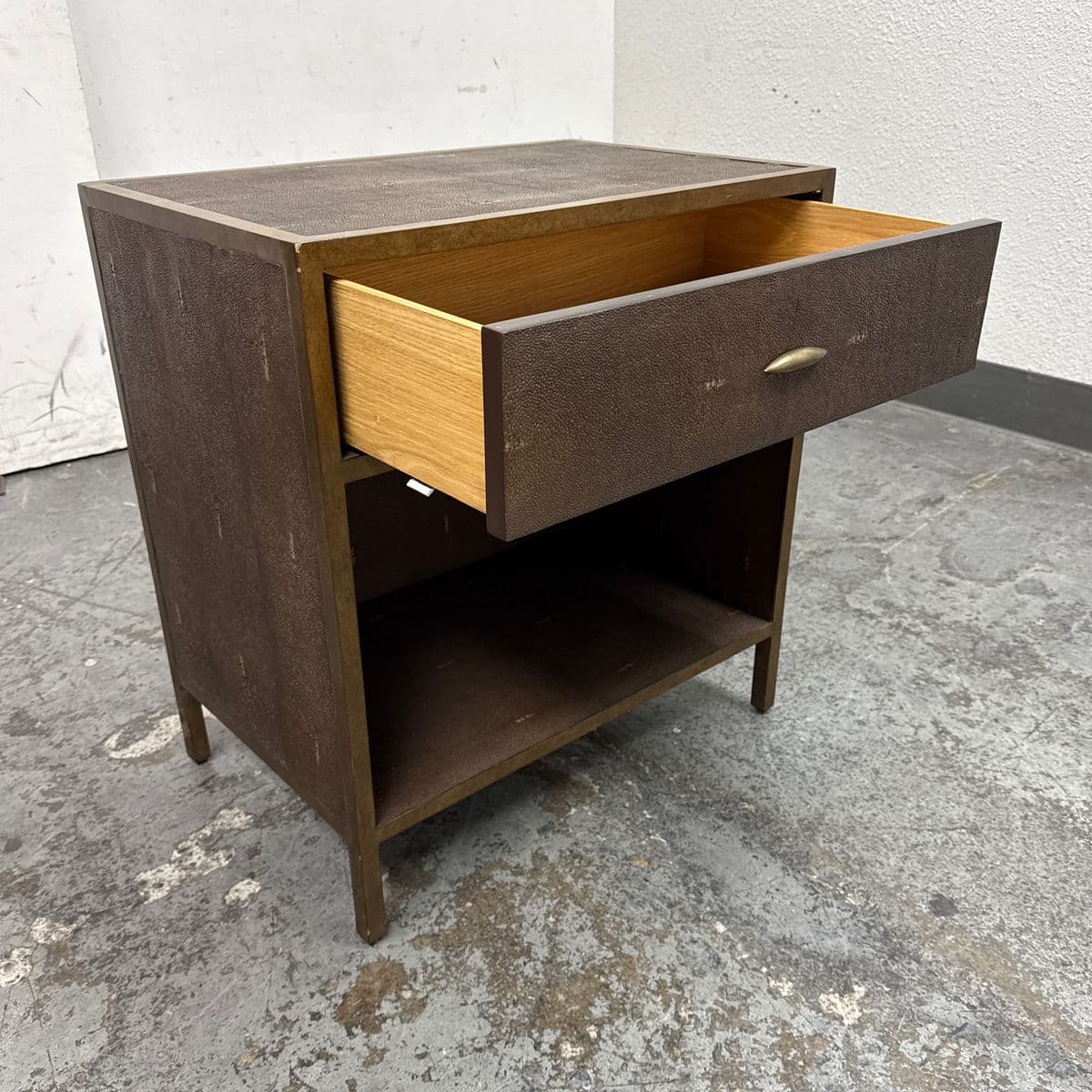 Julian Chichester Gilbert Faux Shagreen Nightstand - Thumbnail 4