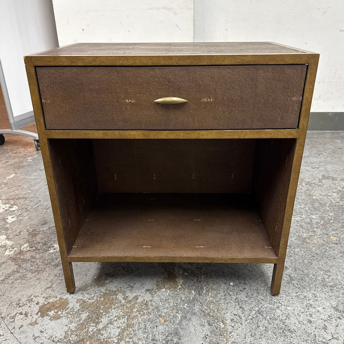 Julian Chichester Gilbert Faux Shagreen Nightstand - Thumbnail 3