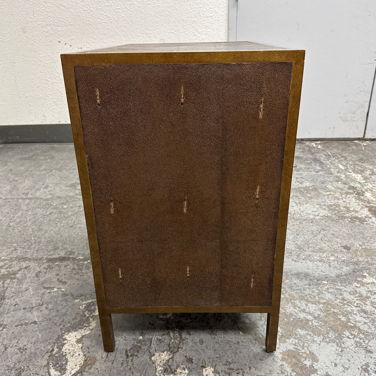 Julian Chichester Gilbert Faux Shagreen Nightstand - Thumbnail 7
