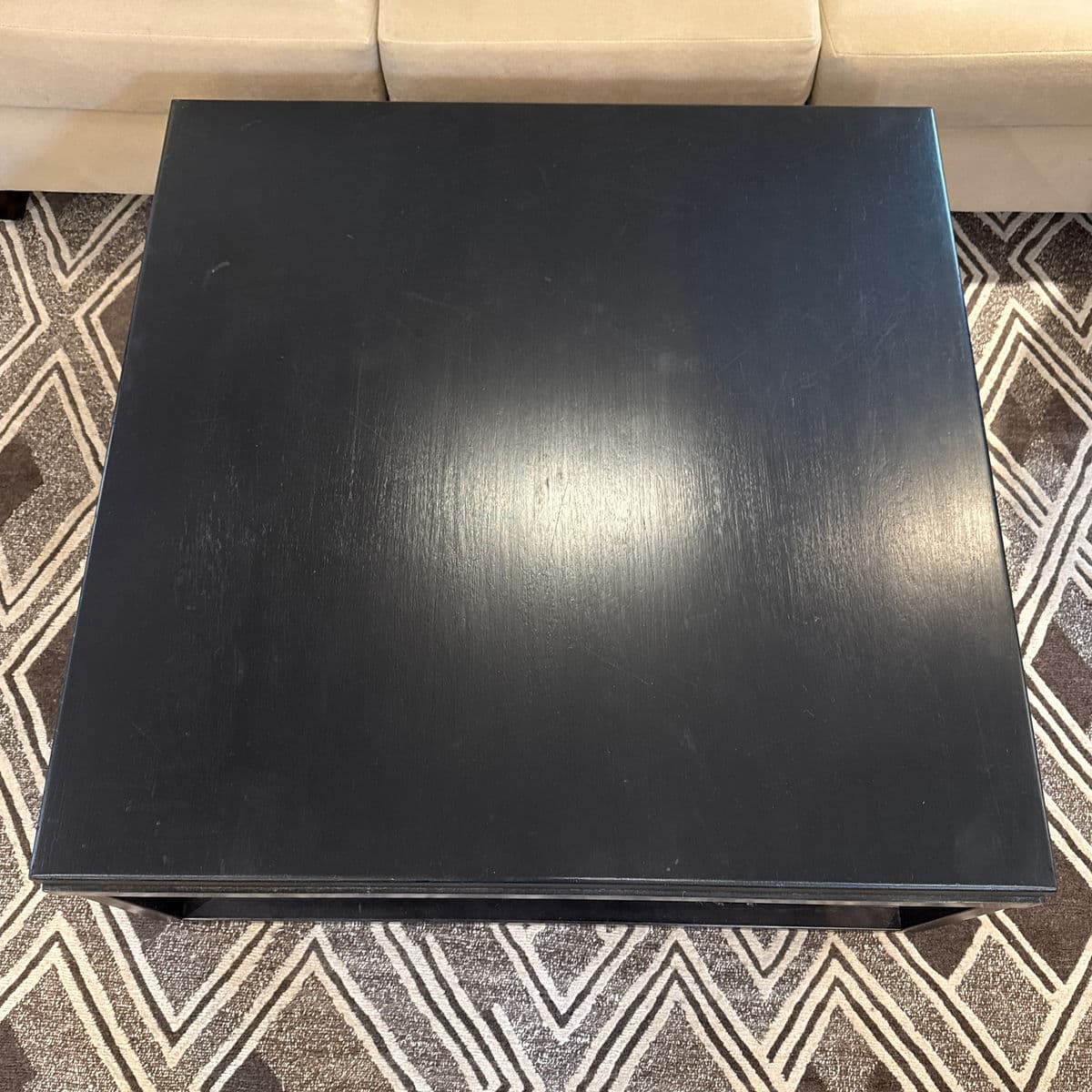 Contemporary Wood Plank Coffee Table + Steel Frame - Thumbnail 13