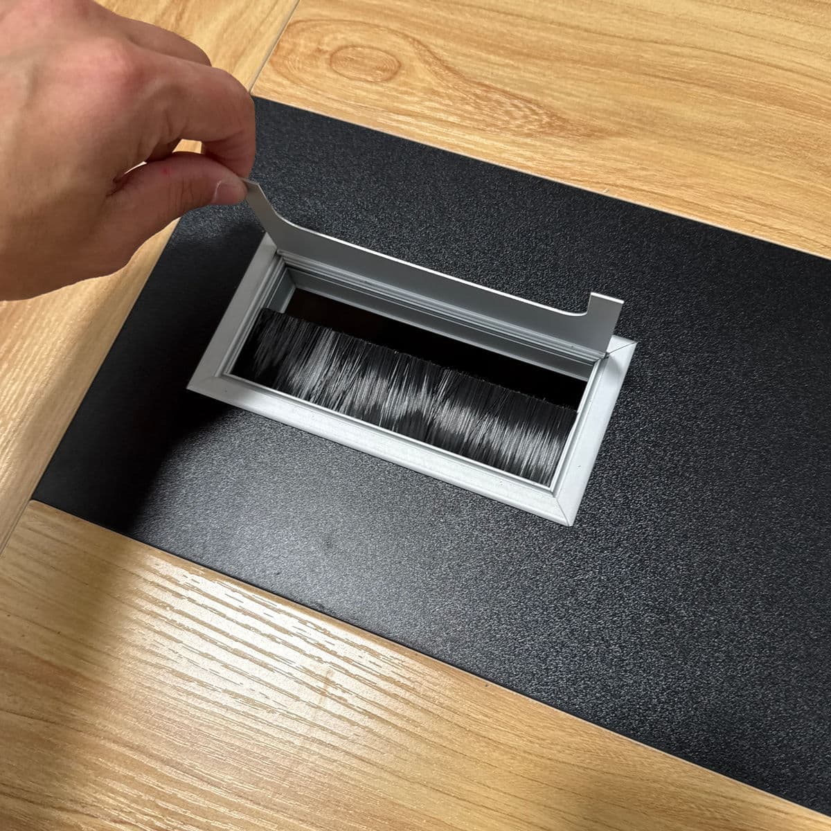 Tribesigns Modern Boat Shaped Rectangular Meeting Table - Thumbnail 11