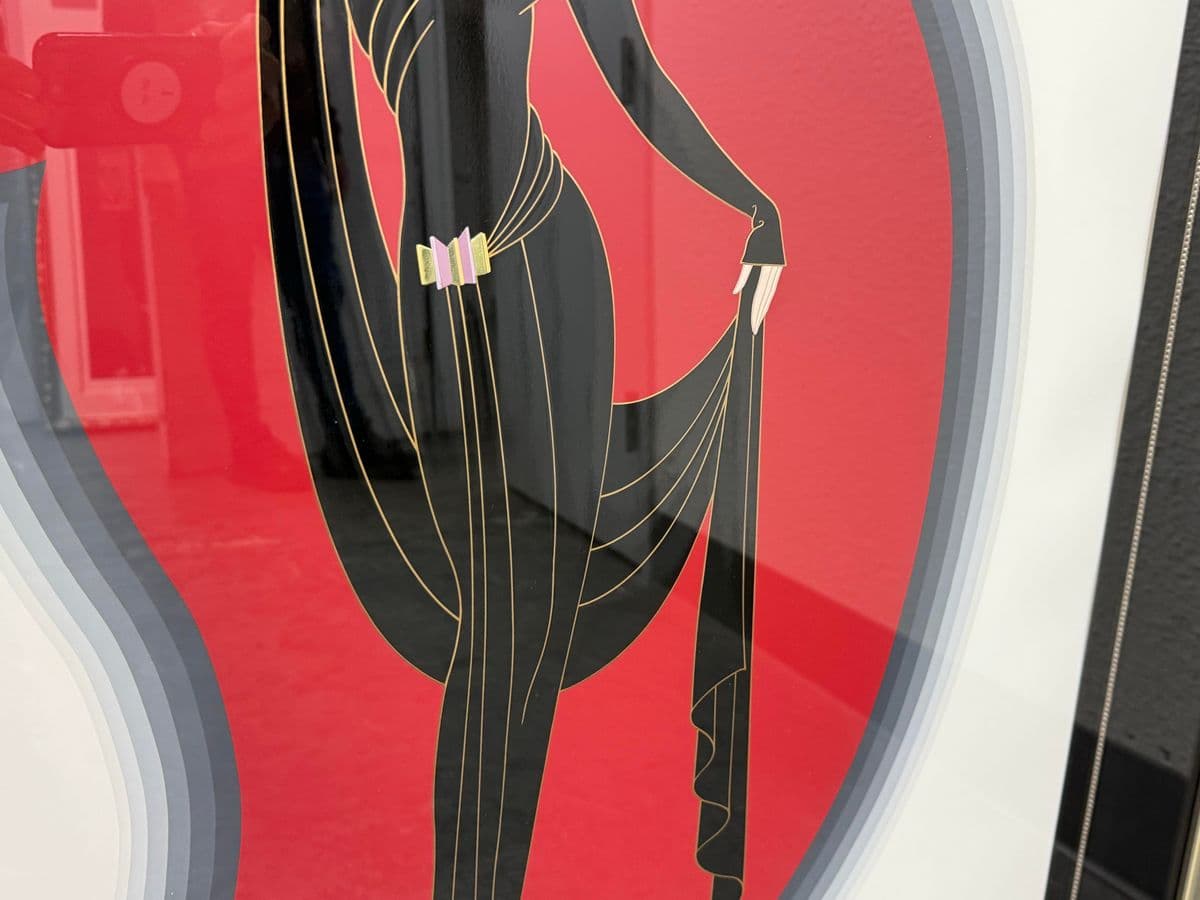 Circa 1990 Erté "Crystal Mask" Serigraph, Framed - Thumbnail 8