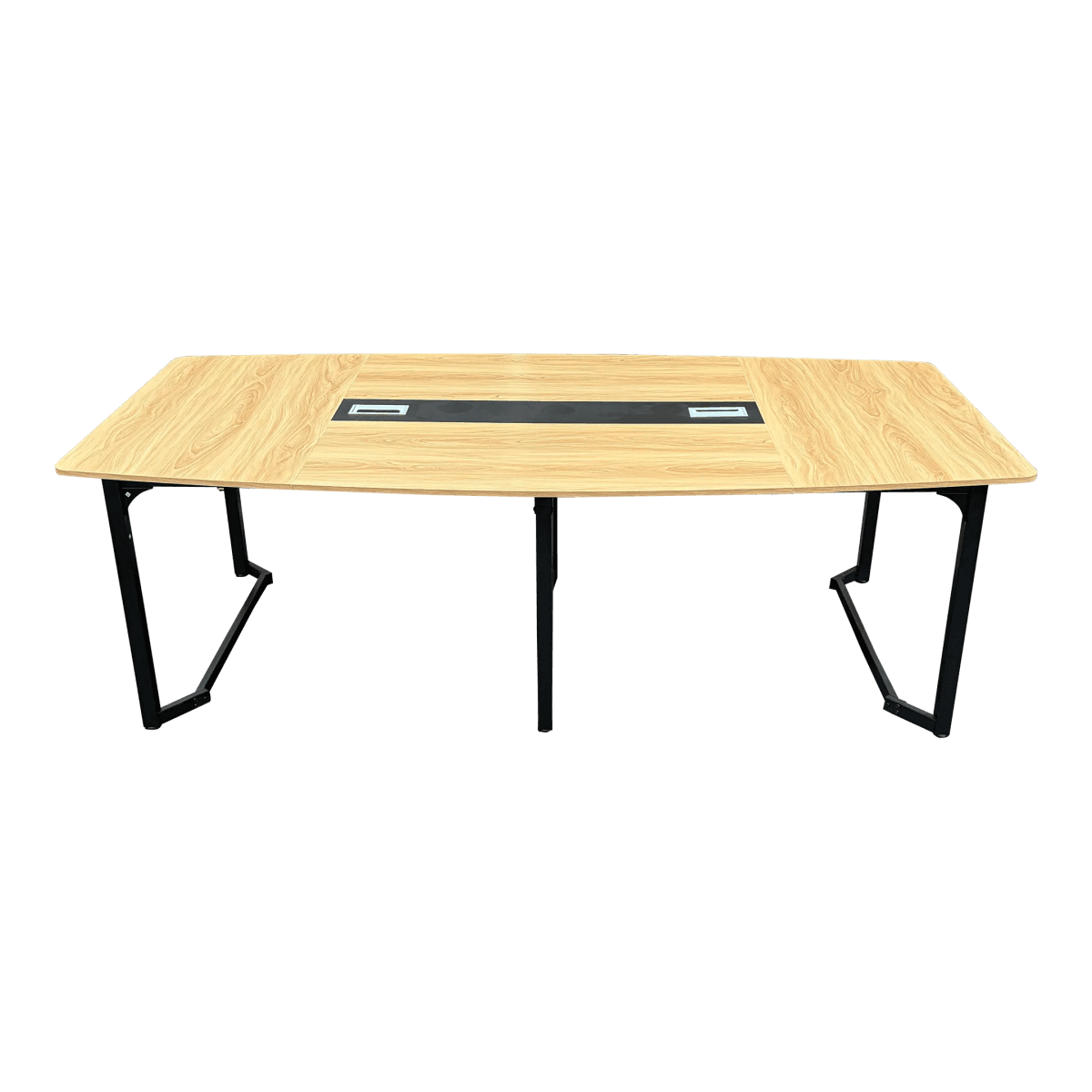 Tribesigns Modern Boat Shaped Rectangular Meeting Table - Thumbnail 2