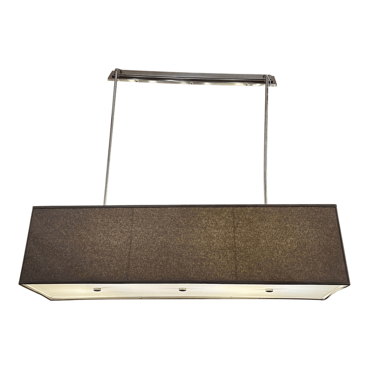 Restoration Hardware Rectangular Shadow Box Greige Pendant - Thumbnail 2