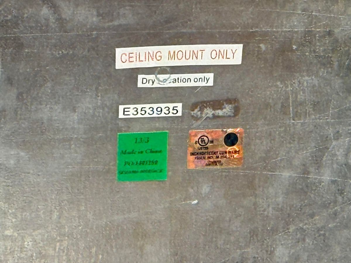 Restoration Hardware Rectangular Shadow Box Greige Pendant - Thumbnail 13