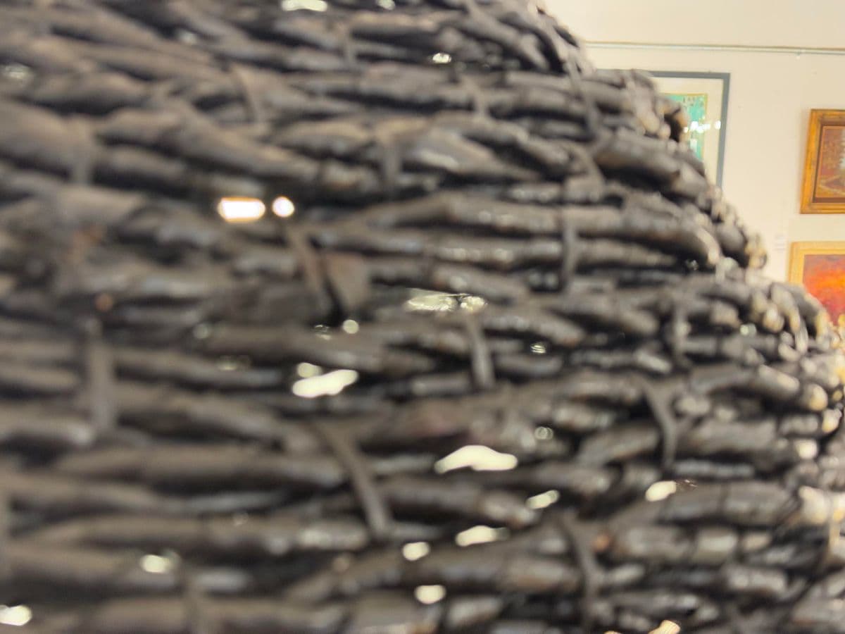 West Elm Contemporary Woven Dome Pendant Light - Thumbnail 9