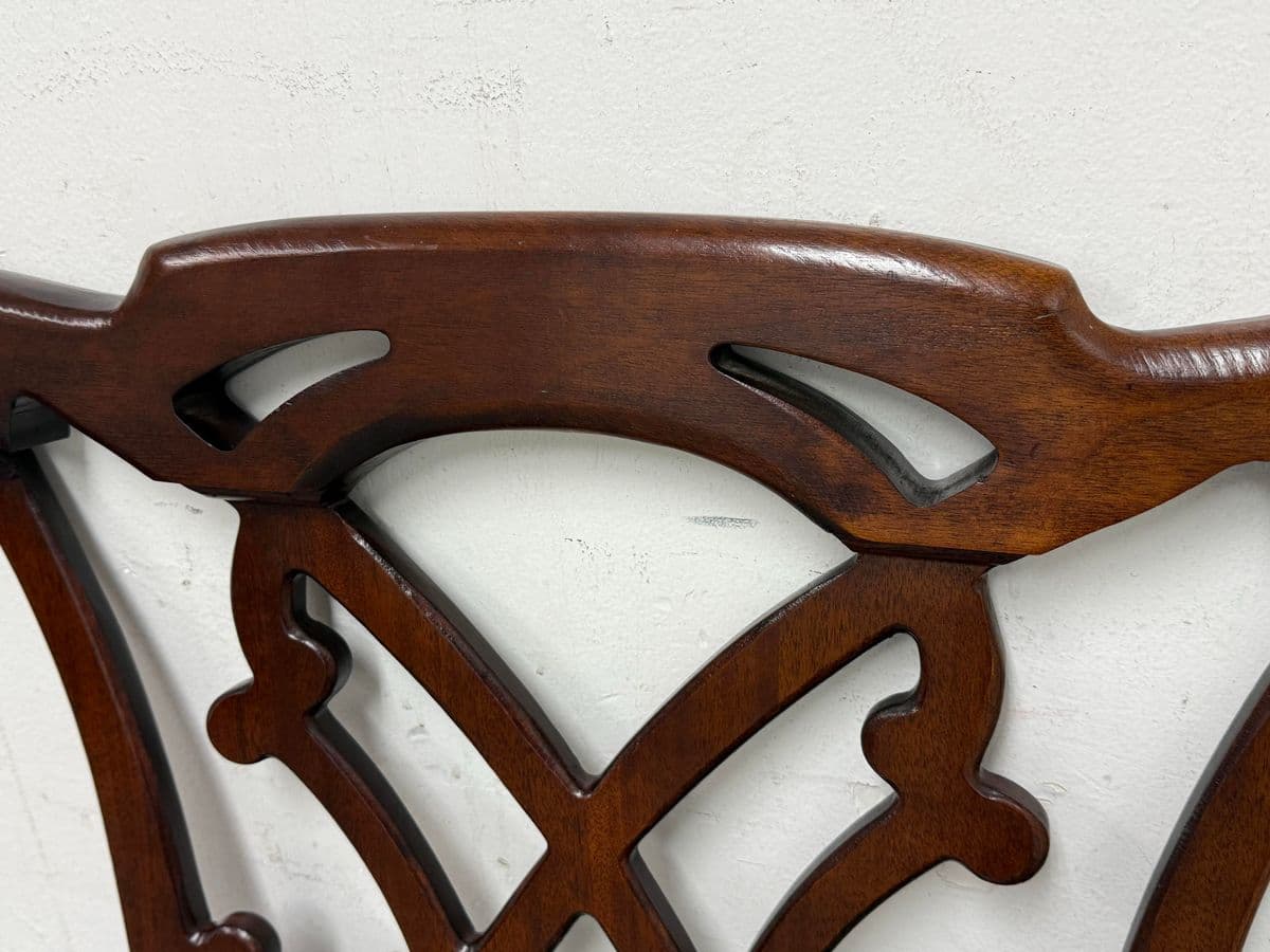 Twin Size Henredon Chippendale Mahogany Head Board - Thumbnail 5