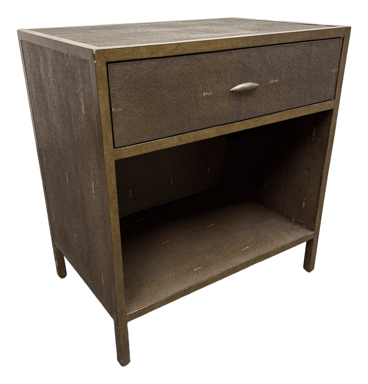 Julian Chichester Gilbert Faux Shagreen Nightstand - Thumbnail 2