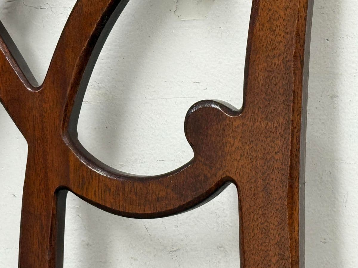 Twin Size Henredon Chippendale Mahogany Head Board - Thumbnail 7