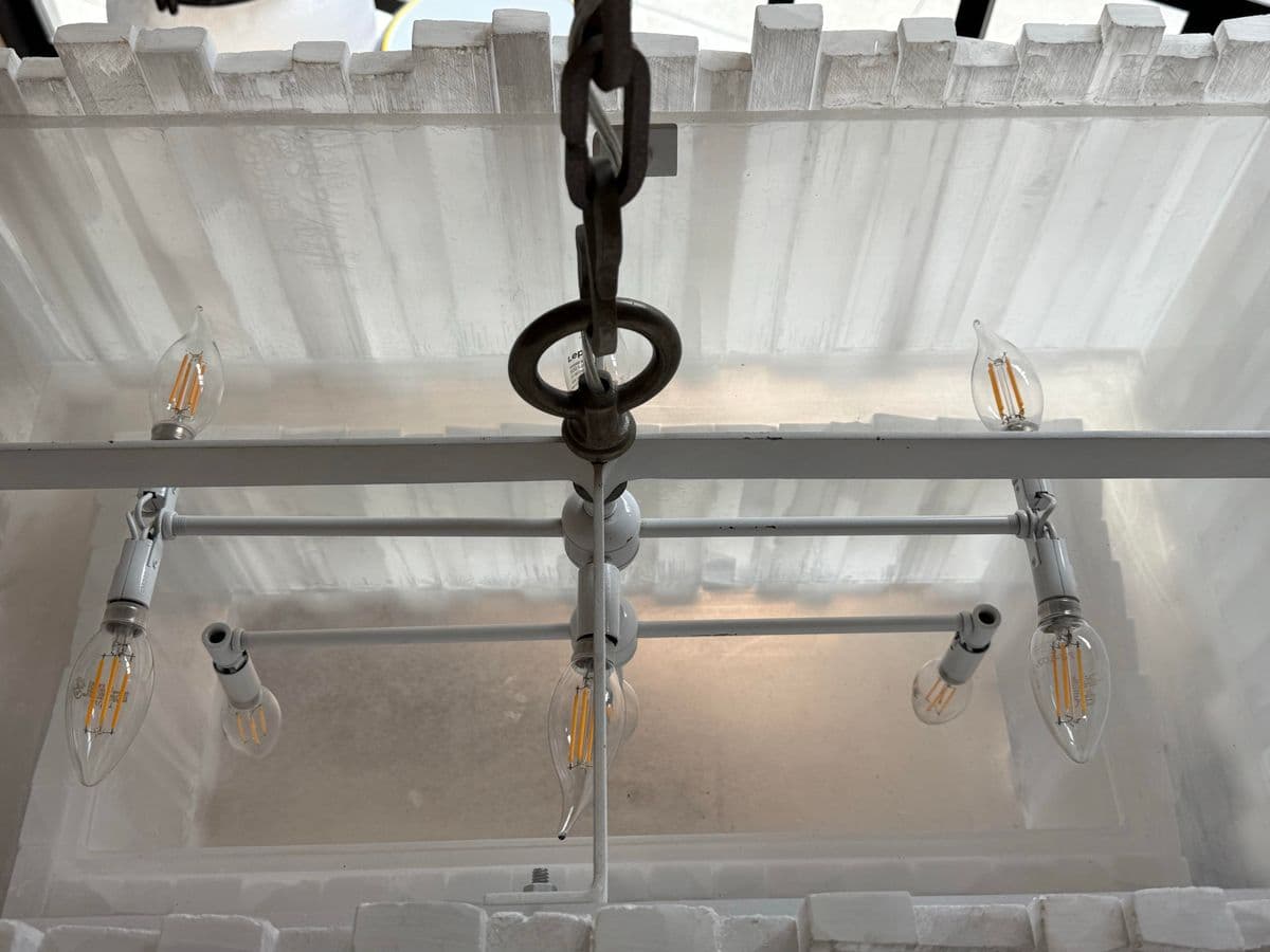 Two Tiered Design Selenite Chandelier - Thumbnail 15