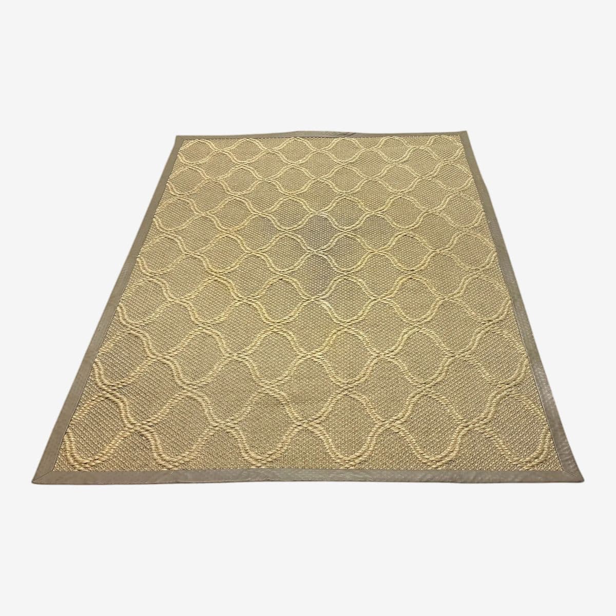 6ft 1in X 8ft 3in Stark Woven Jute Trellis Area Rug - Image 1