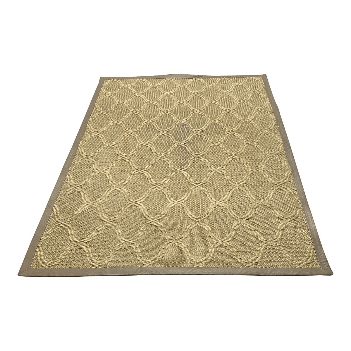 6ft 1in X 8ft 3in Stark Woven Jute Trellis Area Rug - Thumbnail 2
