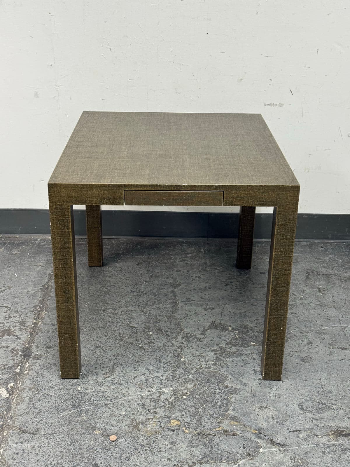 Urban Furniture Linen Wrapped End Table + Drawer - Thumbnail 12