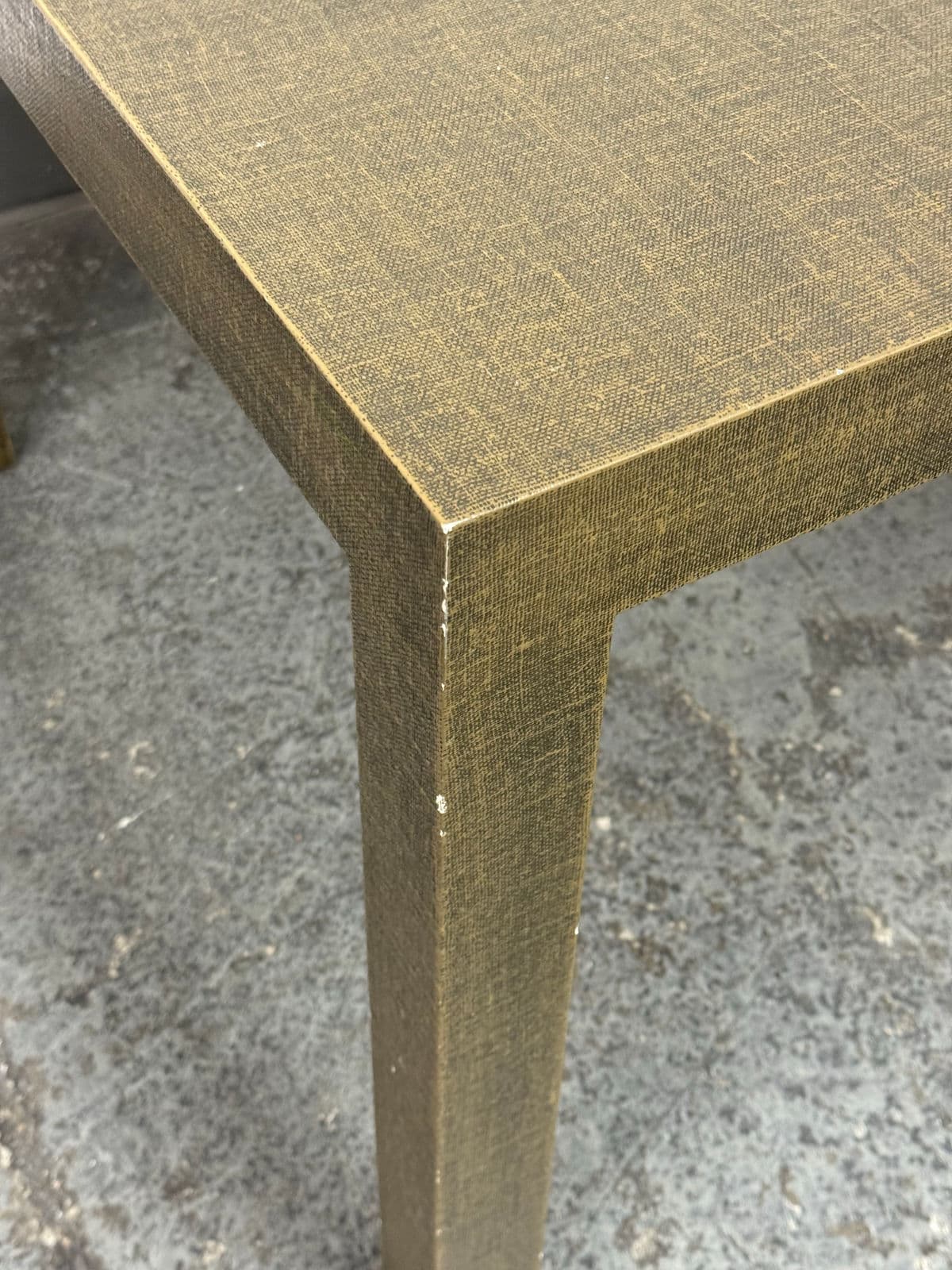 Urban Furniture Linen Wrapped End Table + Drawer - Thumbnail 4