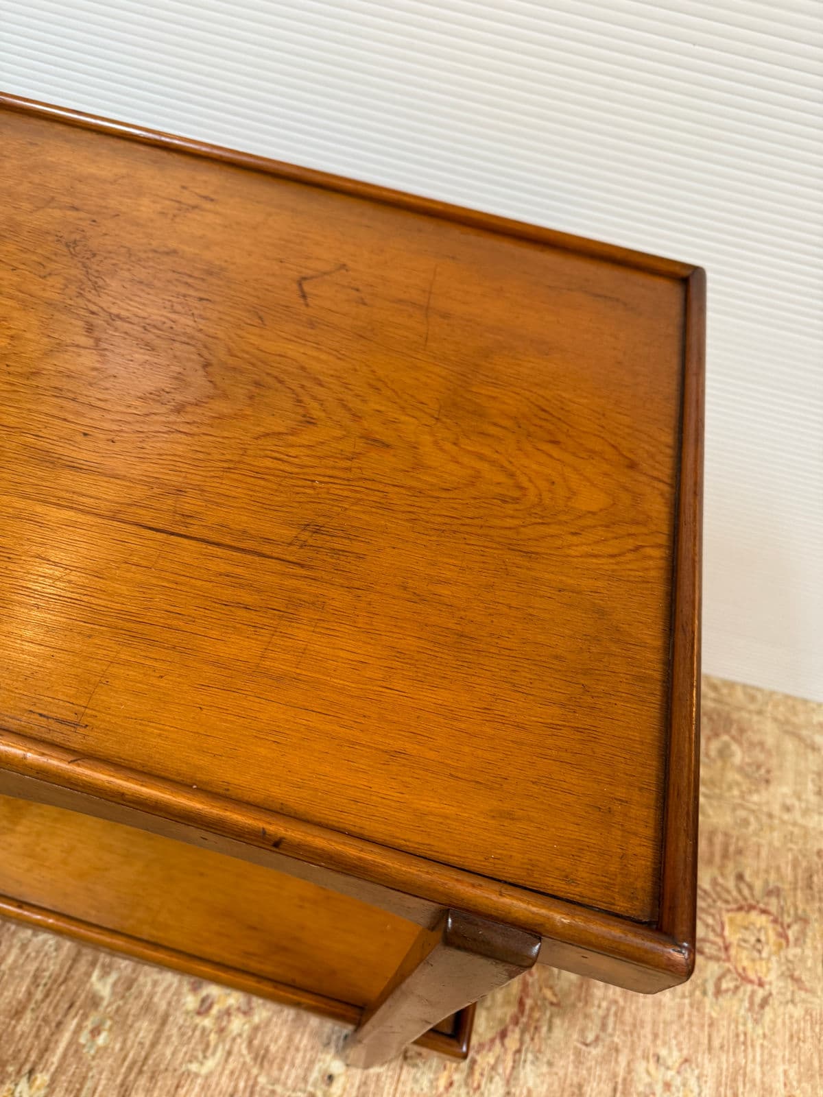 Antique Hand Carved Wooden Drink Cart - Thumbnail 13