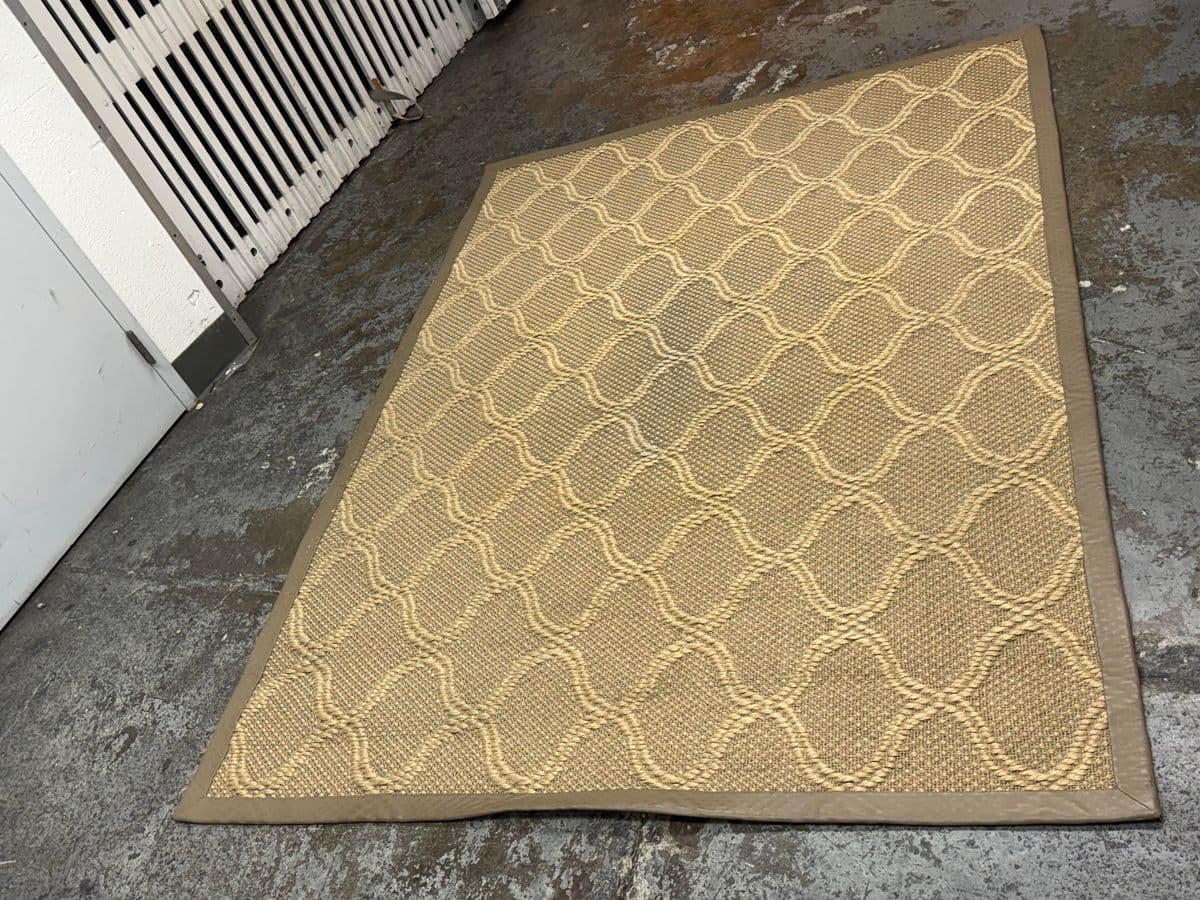 6ft 1in X 8ft 3in Stark Woven Jute Trellis Area Rug - Thumbnail 4