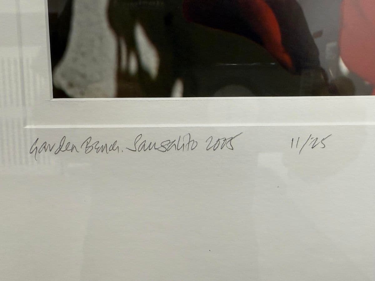 Circa 2005 Ravi Anand "Garden Bench, Sausalito" Framed Photograph Edition 11 of 15 - Thumbnail 11