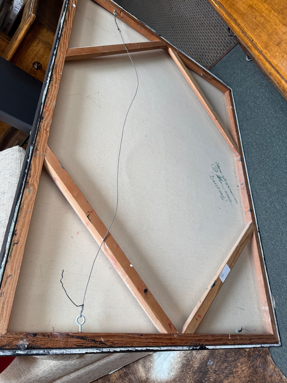 Circa 2002 Catherine Saiki "Directions I" Original Painting, Signed - Thumbnail 13