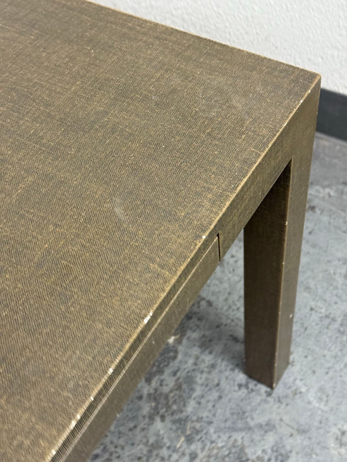 Urban Furniture Linen Wrapped End Table + Drawer - Thumbnail 8