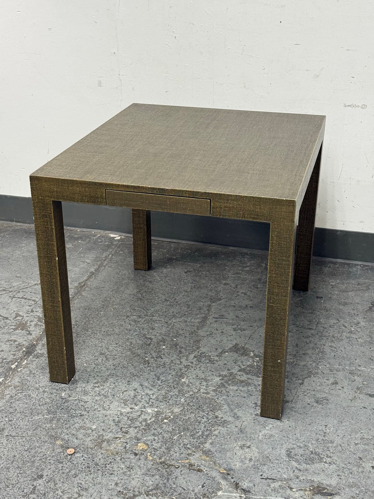 Urban Furniture Linen Wrapped End Table + Drawer - Thumbnail 5