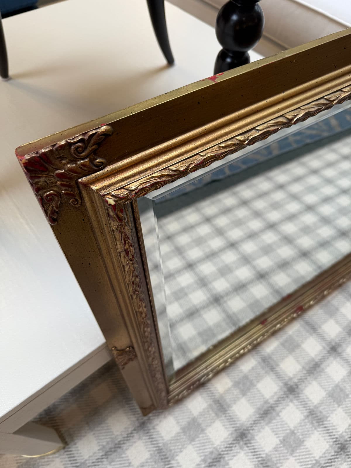 Vintage Style Gilt Carved Frame Wall Mirror - Thumbnail 11