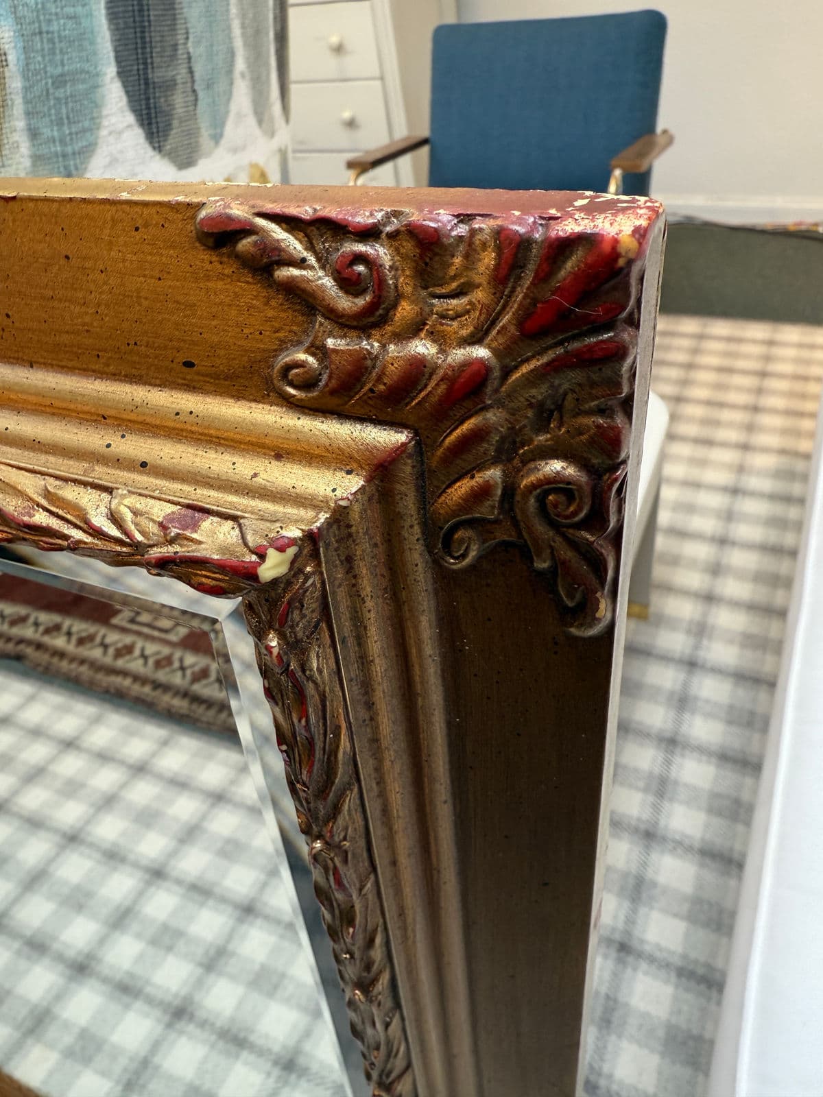 Vintage Style Gilt Carved Frame Wall Mirror - Thumbnail 10